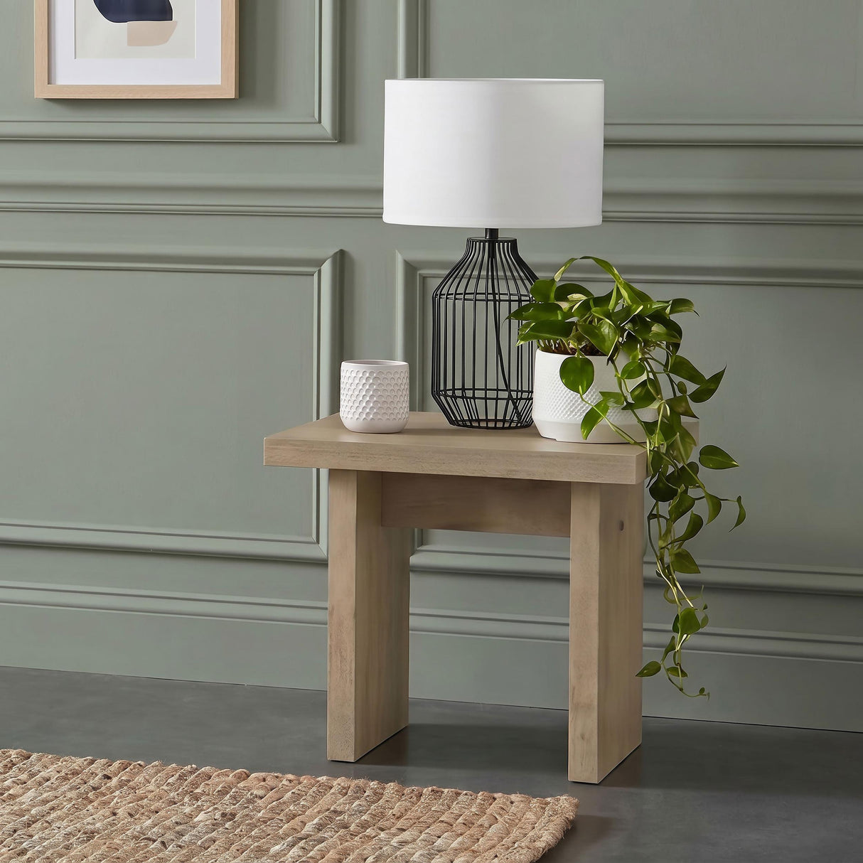 Decker Natural Oak Square Occasional Side End Table from Coaster - Luna Furniture