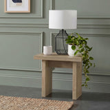 Decker Natural Oak Square Occasional Side End Table from Coaster - Luna Furniture