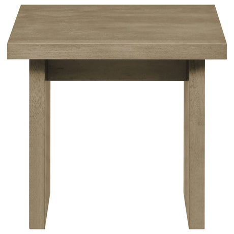 Decker Natural Oak Square Occasional Side End Table from Coaster - Luna Furniture
