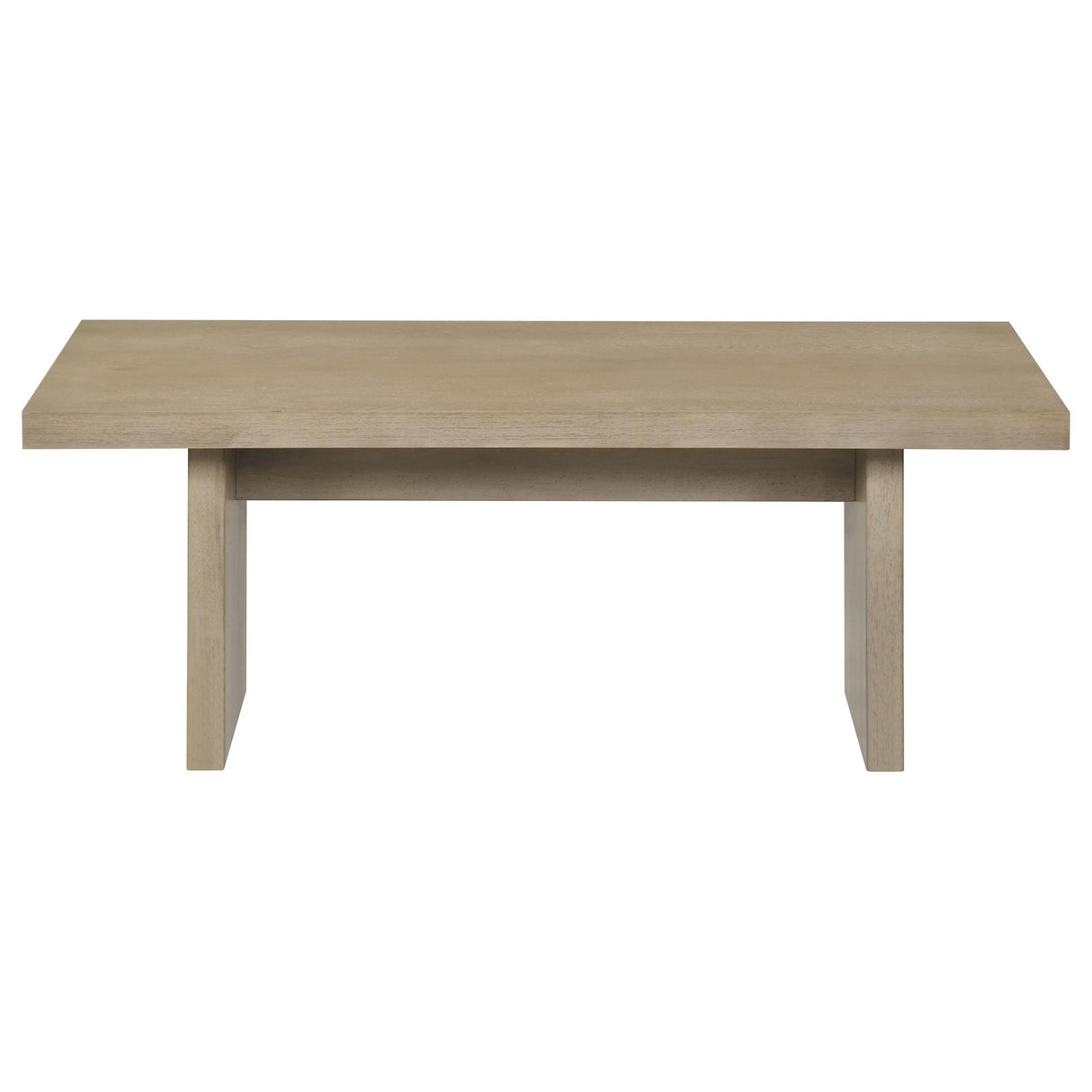 Decker Natural Oak 47-Inch Rectangular Cocktail Coffee Table from Coaster - Luna Furniture