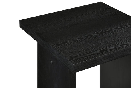 Decker Black Square Occasional Side End Table from Coaster - Luna Furniture