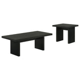 Decker Black 2-piece Coffee and End Table Set from Coaster - Luna Furniture