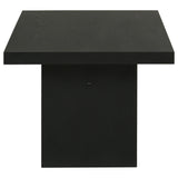 Decker Black 47-Inch Rectangular Cocktail Coffee Table from Coaster - Luna Furniture