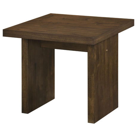 Decker Walnut Square Occasional Side End Table from Coaster - Luna Furniture