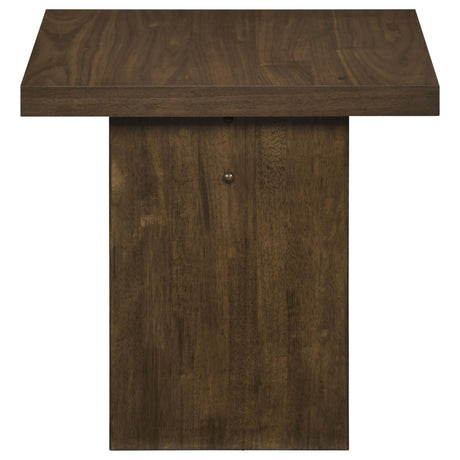 Decker Walnut Square Occasional Side End Table from Coaster - Luna Furniture