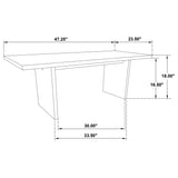 Decker Walnut 2-piece Coffee and End Table Set from Coaster - Luna Furniture