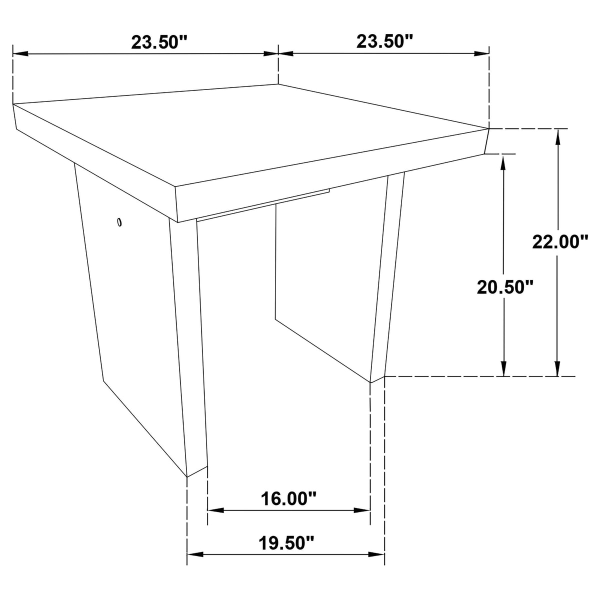 Decker Walnut 3-piece Coffee and End Table Set from Coaster - Luna Furniture
