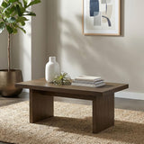Decker Walnut 47-Inch Rectangular Cocktail Coffee Table from Coaster - Luna Furniture