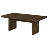 Decker Walnut 47-Inch Rectangular Cocktail Coffee Table from Coaster - Luna Furniture