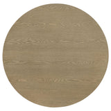 Hamlyn Natural Oak 2-Piece Round Fluted Coffee and End Table Set from Coaster - Luna Furniture