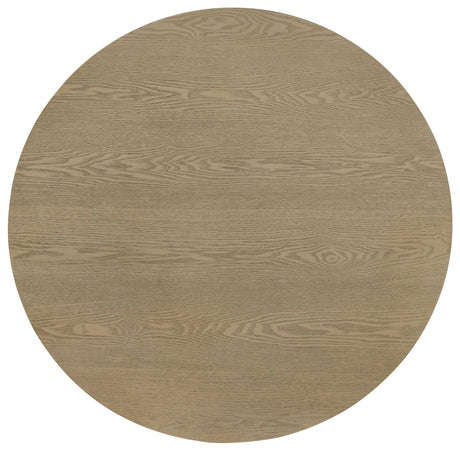 Hamlyn Natural Oak Round Fluted Occasional Cocktail Coffee Table from Coaster - Luna Furniture