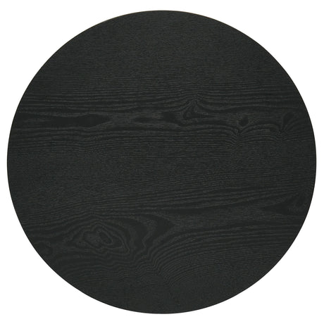 Hamlyn Black Round Fluted Occasional Side End Table from Coaster - Luna Furniture