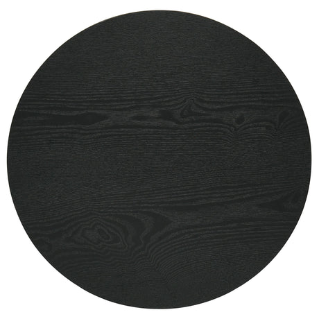 Hamlyn Black 3-Piece Round Fluted Coffee and End Table Set from Coaster - Luna Furniture
