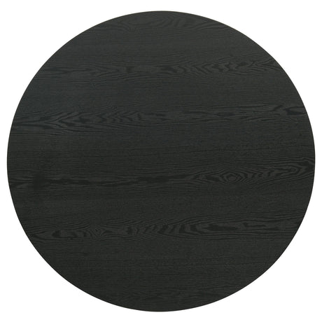 Hamlyn Black 3-Piece Round Fluted Coffee and End Table Set from Coaster - Luna Furniture