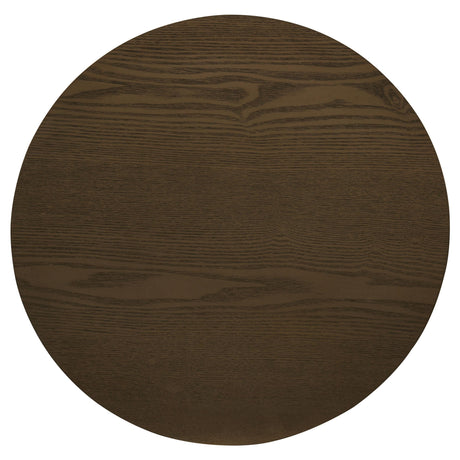 Hamlyn Walnut 3-Piece Round Fluted Coffee and End Table Set from Coaster - Luna Furniture