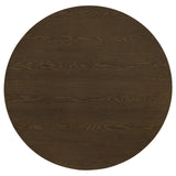 Hamlyn Walnut Round Fluted Occasional Cocktail Coffee Table from Coaster - Luna Furniture