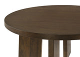 Strouse Dark Walnut 3-Piece Round Coffee and End Table Set