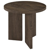 Aragon Dark Rustic Mango 2-Piece Round Coffee and End Table Set