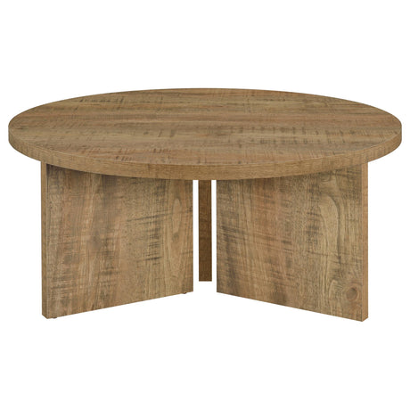 Aragon Mango 2-Piece Round Coffee and End Table Set from Coaster - Luna Furniture