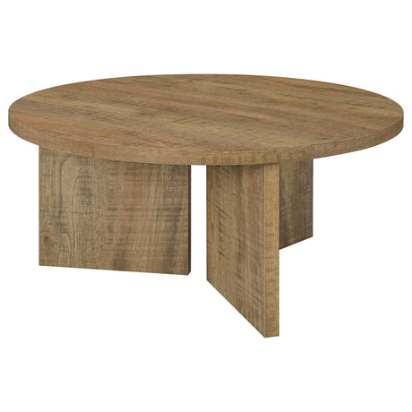Aragon Mango 2-Piece Round Coffee and End Table Set from Coaster - Luna Furniture