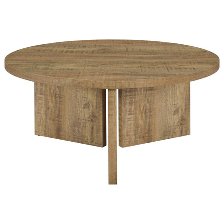 Aragon Mango 2-Piece Round Coffee and End Table Set from Coaster - Luna Furniture