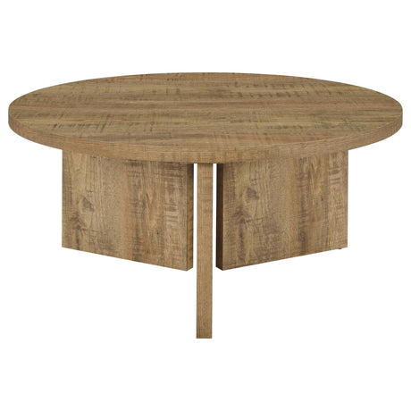 Aragon Mango 2-Piece Round Coffee and End Table Set from Coaster - Luna Furniture