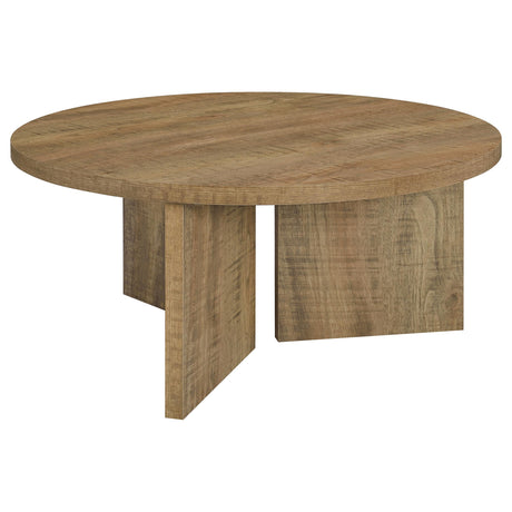 Aragon Mango 3-Piece Round Coffee and End Table Set from Coaster - Luna Furniture