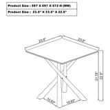 Carvell Mirage White 2-Piece Square Coffee and End Table Set from Coaster - Luna Furniture