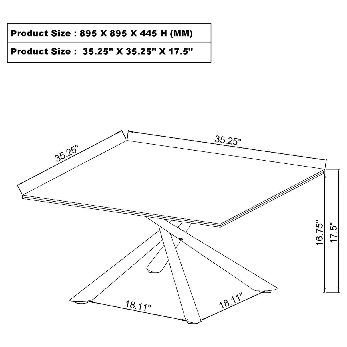 Carvell Mirage White 2-Piece Square Coffee and End Table Set from Coaster - Luna Furniture