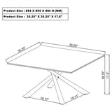 Carvell Mirage White 2-Piece Square Coffee and End Table Set from Coaster - Luna Furniture