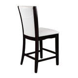 Daisy Espresso/Dark Brown 5-Piece 54" Glass-Top Round Counter Height Set from Homelegance - Luna Furniture