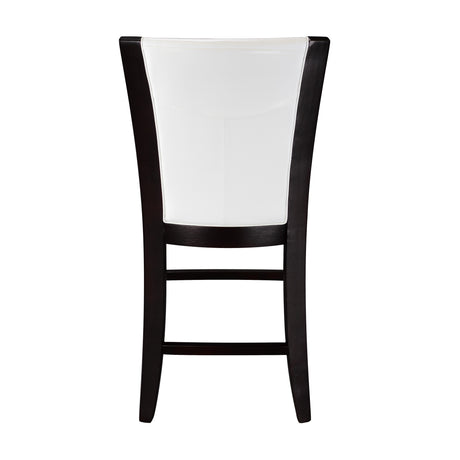 Daisy Espresso/Dark Brown 5-Piece 54" Glass-Top Round Counter Height Set from Homelegance - Luna Furniture