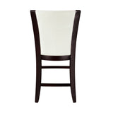 Daisy Espresso 54" Glass-Top Round Counter Height Table from Homelegance - Luna Furniture