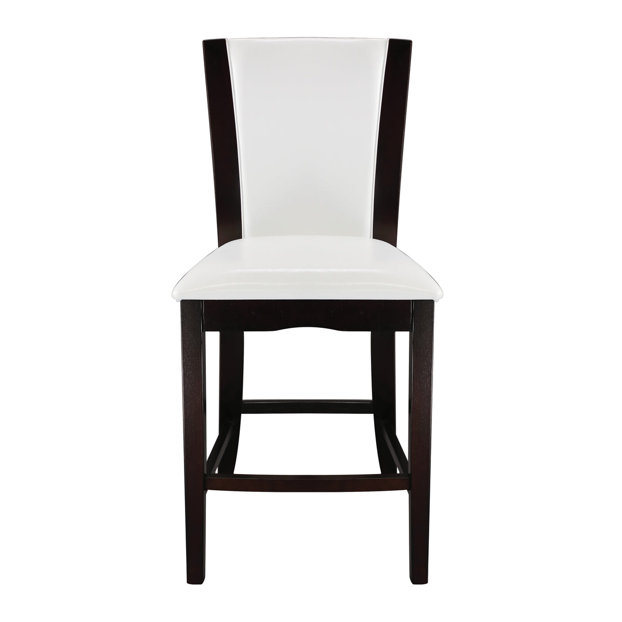 Daisy Espresso/Dark Brown 5-Piece 54" Glass-Top Round Counter Height Set from Homelegance - Luna Furniture