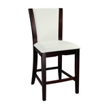 Daisy Espresso 54" Glass-Top Round Counter Height Table from Homelegance - Luna Furniture
