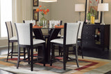 Daisy Espresso 54" Glass-Top Round Counter Height Table from Homelegance - Luna Furniture