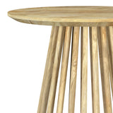 Touhy Natural Mango Round Solid Wood End Table from Coaster - Luna Furniture