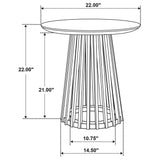Touhy Natural Mango Round Solid Wood End Table from Coaster - Luna Furniture