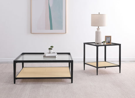 Amherst Black 2-Piece Coffee and End Table Set from Coaster - Luna Furniture