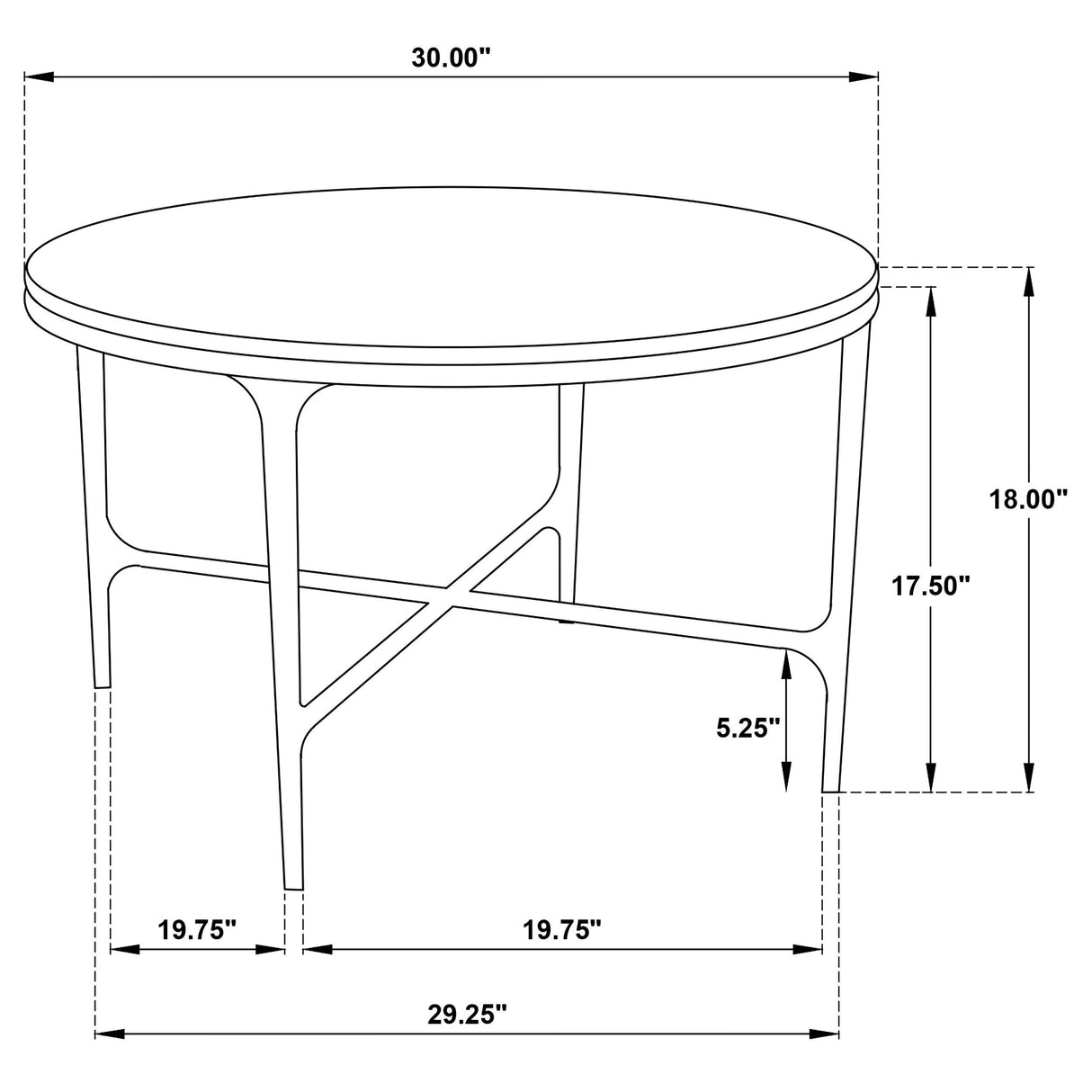 Hermas White 2-Piece Round Marble Coffee and End Table Set from Coaster - Luna Furniture