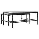 Ebby White 2-Piece Genuine Marble Top Nesting Coffee Tables from Coaster - Luna Furniture