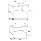 Ebby White 2-Piece Genuine Marble Top Nesting Coffee Tables from Coaster - Luna Furniture