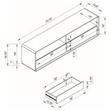 Ellice White TV Stand Media Console from Coaster - Luna Furniture