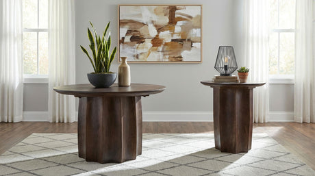 Cayenne Walnut Solid Mango Wood Accent Side End Table from Coaster - Luna Furniture