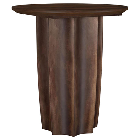 Cayenne Walnut 3-Piece Solid Mango Wood Coffee Table Set from Coaster - Luna Furniture