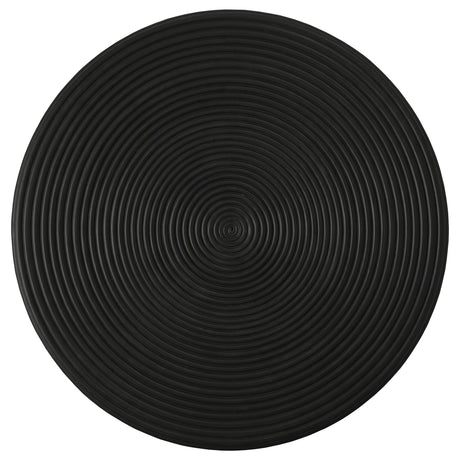 Macedo Black 2-Piece Transitional Round Rattan Coffee and End Table Set from Coaster - Luna Furniture