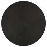 Macedo Black Round Ribbed Rattan Coffee Table from Coaster - Luna Furniture
