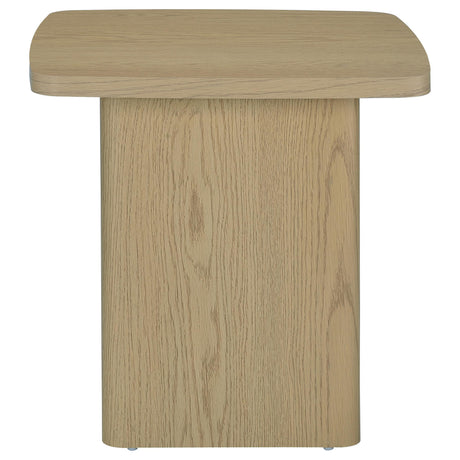Fraser Greige 2-Piece Pedestal Coffee and End Table Set from Coaster - Luna Furniture