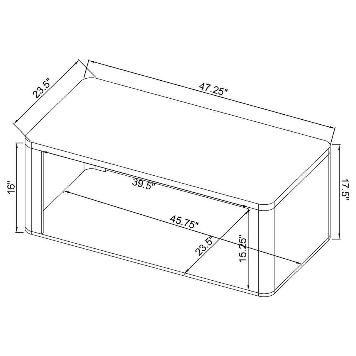 HP0426 Greige Coffee Table