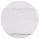 Jason Greige/White Marble Round Marble Top Side End Table from Coaster - Luna Furniture